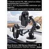 Wintoup Premium Kompakt 4.7-6.7 Inç 360 Derece Dönebilen Ayarlanabilir 3 Kademeli Çok Amaçlı Telefon Tutucu - Çok Renkli
