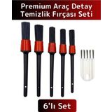 Wintoup Premium Oto Araç Klima Koltuk Islak Kuru Kullanım Derin Temizlik 5+1 Detaylı Temizlik Fırçası Seti