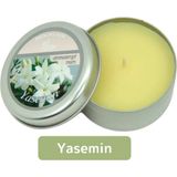 Wintoup Premium Özel Metal Kutulu Arınma Huzur Meditasyon Yoga Esans Dekoratif Mum Oda Kokusu 120 Gram - Yasemin