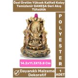 Wintoup Premium Seri Yoga Meditasyon Chakra Pozitif Enerji Şık Dekoratif Polyester GANEŞA Geri Akış Tütsülük