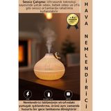 Wintoup Premium Ultrasonik Sessiz LED Işıklı Çocuk Bebek Odası Gece Lambası Şık Oda Hava Nemlendirici 300 ml - Çok Renkli