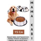 Wintoup Premium Yüksek Kaliteli Dayanıklı Kaymaz Kauçuk Taban Evcil Hayvan Kedi Köpek Mama Su Kabı 15 cm