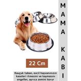 Wintoup Premium Yüksek Kaliteli Dayanıklı Kaymaz Kauçuk Taban Evcil Hayvan Kedi Köpek Mama Su Kabı 22 cm