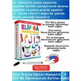 Wintoup Premium Zeka Geliştirici Eğitici Elif-Bâ Öğreniyorum Yaz-Sil Manyetik Arapça Harfler Arabic Letters