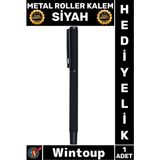 Wintoup #rollerkalem Premium Lüks Ofis Hediyesi Fuar Seminer Kurumsal Promosyon Şık Imza Kalemi Tasarım Akıcı Yazım Ergonomik Tutuş Kaliteli Metal Roller Kalem Siyah - Çok Renkli - Tek Ebat