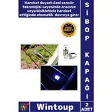Wintoup #sibopkapağı Neon LED Sensörlü Gece Parlayan Emniyetli Şık Işıklı Bisiklet Araba Sibop Kapağı 2 Adet - Tek Ebat