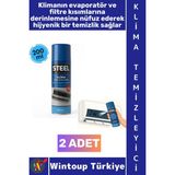 Wintoup #sprey Ev Tipi Split Araç Kliması Hijyen Bakım Toz Kir Koku Giderici Ferahlatıcı Aerosol Püskürtme Mekanizması Pratik Temizleme Klima Temizleyici Sprey 200 ml 2 Adet - Çok Renkli