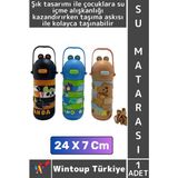 Wintoup #sumatarası Ofis Okul Çocuk Su Içme Alışkanlığı Şık Eğitici Puzzle Yapboz Pipetli Askılı Su Matarası