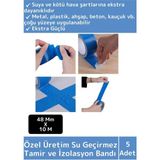 Wintoup Süper Güçlü Su Geçirmez Mavi Çok Amaçlı Tamir ve İzolasyon Bandı 48 mm x 10 m 5 Adet