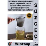 Wintoup #süzgeç Mikro Filtre Bitki Çayı Tortusuz Berrak Ince Gözenekli Paslanmaz Çelik Çay Kahve Süzgeci - Çok Renkli