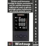 Wintoup #tansiyonaleti Büyük LCD Ekran 2 Kişi Hafızalı Otomatik Kol Tipi Türkçe Konuşan Pilli Tansiyon Aleti - Çok Renkli