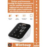 Wintoup #tansiyonaleti Tam LCD Ekran Otomatik Kol Tipi Hafızalı Türkçe Konuşan Şarjlı Dijital Tansiyon Aleti - Çok Renkli