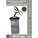 Wintoup #telefonkılıfı Şeffaf Dokunmatik Panel Sızdırmaz Kilitli Darbe Emici Şık Su Geçirmez Telefon Kılıfı - Tek Ebat - Çok Renkli
