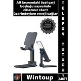 Wintoup #telefontutucu Ayarlanabilir Katlanabilir Yükseklik Açılı Ofis Stand Masaüstü Telefon Tablet Tutucu - Tek Ebat - Çok Renkli