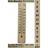 Wintoup #termometre Kompakt Iç Mekan Ev Çocuk Bebek Odası Doğal Ahşap -40C/50C Sıcaklık Isı Ölçer Termometre - Standart - 1