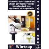 Wintoup #tıpa Silikon Damlatmaz Mutfak Sos Yağ Sirke Dökücü Sızdırmaz Kapaklı Şişe Tıpası Yağdanlık Ucu - Çok Renkli