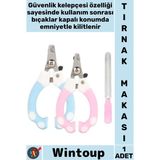 Wintoup #tırnakmakası Emniyet Kilidi Keskin Paslanmaz Hijyenik Bakım Kilitli Pet Kedi Köpek Tırnak Makası - Tek Ebat