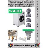 Wintoup #titreşimönleyici Kaydırmaz Ses Titreşim Önleyici Çamaşır Makinesi Mobilya Sabitleyici Ayak 12 Adet