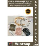 Wintoup #toka Pratik Konforlu Esnek Şık Taşınabilir Cep Çanta Tipi Modern Tasarım Katlanabilir Taç Toka - Tek Ebat