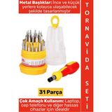 Wintoup #tornavidaseti Kauçuk Sap Laptop Küçük Elektronik Eşya Hassas Kullanım Mini Tornavida Seti 31 Parça