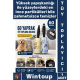 Wintoup #tüytoplayıcı Kedi Köpek Toplayıcı Ev Koltuk Araç Ofis Temizlik Pratik 60 Yaprak Tüy Toplama Rulosu - Renkli