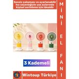 Wintoup #vantilatör Gündelik Çanta Boy Seyahat Tipi Kompakt Taşınabilir Hafif Sessiz Çalışma Ev Ofis Yaz Serinleme Renkli Şık Model 3 Kademeli Şarjlı Mini El Fanı Vantilatör