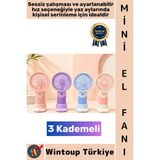 Wintoup #vantilatör Seyahat Tipi Kompakt Gündelik Taşınabilir Hafif Sessiz Çalışma Ev Ofis Yaz Serinleme Şık 3 Kademeli Şarjlı Mini El Fanı Vantilatör