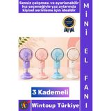 Wintoup #vantilatör Seyahat Tipi Kompakt Taşınabilir Hafif Sessiz Çalışma Ev Ofis Yaz Serinleme Şık Su Hazneli Buharlı 3 Kademeli Şarjlı Mini El Fanı Vantilatör