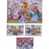 Winx Club Gıpta Winx Spiralli Resim Defteri Karışık Kapak 35x50 15 Yaprak