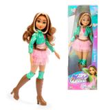 Winx - Flora bebek, Fashion Doll 27 cm boyunda, tamamen hareketli, yeni animasyon serisindeki gibi elbise, 3 yaşından büyük çocuklar için