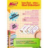 Winx Okul Etiketi Defter Etiketi Kalem Etiketi Kişiye Özel Suya Dayanıklı İsim Yazılabilien