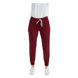 Wio Uniform Jogger- Kadın Likralı Bordo Üniforma Pantolon - XS