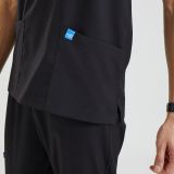 Wio Uniform Likralı Dinamik Basic Doktor, Hemşire Forması – Erkek, Siyah - 2XL