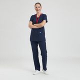 Wio Uniform Likralı Dinamik Basic Doktor, Hemşire Forması – Kadın, Lacivert