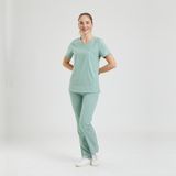 Wio Uniform LİKRALI DİNAMİK CLOWER DOKTOR, HEMŞİRE FORMA TAKIM - KADIN, MİNT YEŞİL XL