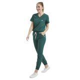 Wio Uniform Lıkralı Dinamik Jogger Doktor, Hemşire Forma Takım - Kadın, Yeşil - 2XL
