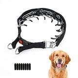 Wiotar Köpek Tırnaklı Eğitim Tasması, Köpek Boğazı Sıkılaştırma Tasması, Küçük Orta Büyük Köpekler için Konfor Uçları ve Hızlı Çıkarma Tokalı (8 Ekstra Uçla Paketlenmiştir)