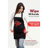 Wipe Sil Kurula Sıvı Geçirmez Su Geçirmez Mutfak Önlüğü