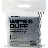 Wipe&Buff Mikrofiber Seramik Kaplama Uygulama Bezi 10'Lu Paket, Tüy Bırakmaz Detailing Bez, Çift Taraflı Araç İçi Dışı Bakım,Temizleme,Aç�