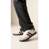 Wipper Retro Serisi Vintage Tasarım Günlük Sneakers Old Money Stil Şık ve Rahat Kadın Spor Ayakkabı - Beyaz - Bordo