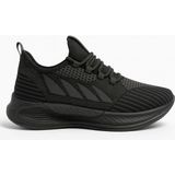 Wipper Ultra Hafif Triko Sneaker - Nefes Alan Ortopedik Poli Taban Unisex Yazlık Spor Ayakkabı - Siyah