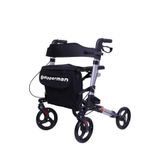 WİPPERMAN 502 Model Alüminyum Yürüteç – Gri Renk, Lüks Rollator, Yaşlılar İçin Destek