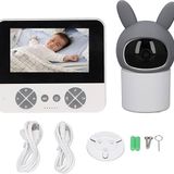 Wireless Bebek Kamerası, 4.3 İnç Ekran, 4X Zoom, Çift Yönlü Ses, Gece Görüşü, 360 Derece Dönebile ve Hareket Takipli, Ninni Çalma Özellikli