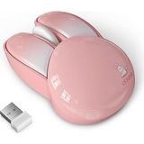 Wireless Mouse Renkli Tavşan Tasarım Kablosuz Sessiz Bilgisayar Notebook Laptop Için Fare USB Nan