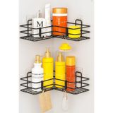 Wirewel Yapışkanlı İkili Banyo Şampuanlık Düzenleyici Köşe Rafı, Paslanmaz Metal Duşakabin Organizer