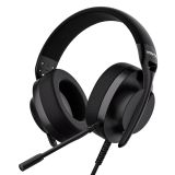 WIRWTRU S30 Mikrofonlu Oyun Kulaklığı, 198g Hafif Tasarım, Stereo Ses, Gürültü Önleyici Mikrofon, Yumuşak Kulaklıklar, PS5, PS4, Xbox, Switch, PC için Kablolu Oyun Kulaklıkları (Siyah)