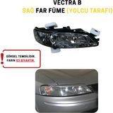 Wisco Opel Vectra B Makyajlı Sağ Far Takımı Füme (Koyu Camlı) (Yolcu Tarafı)