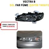 Wisco Opel Vectra B Makyajlı Sol Far Takımı Füme (Koyu Camlı) (Şoför Tarafı) - 0 - Siyah