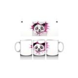 Wisdom Rain Çocuklara Sütü Sevdiren Kalp Çerçevesinden Bakan Meraklı Panda Kupa Bardak