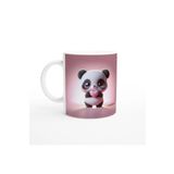 Wisdom Rain Kalpli Sevimli Panda Temalı Baskılı Kupa Bardak